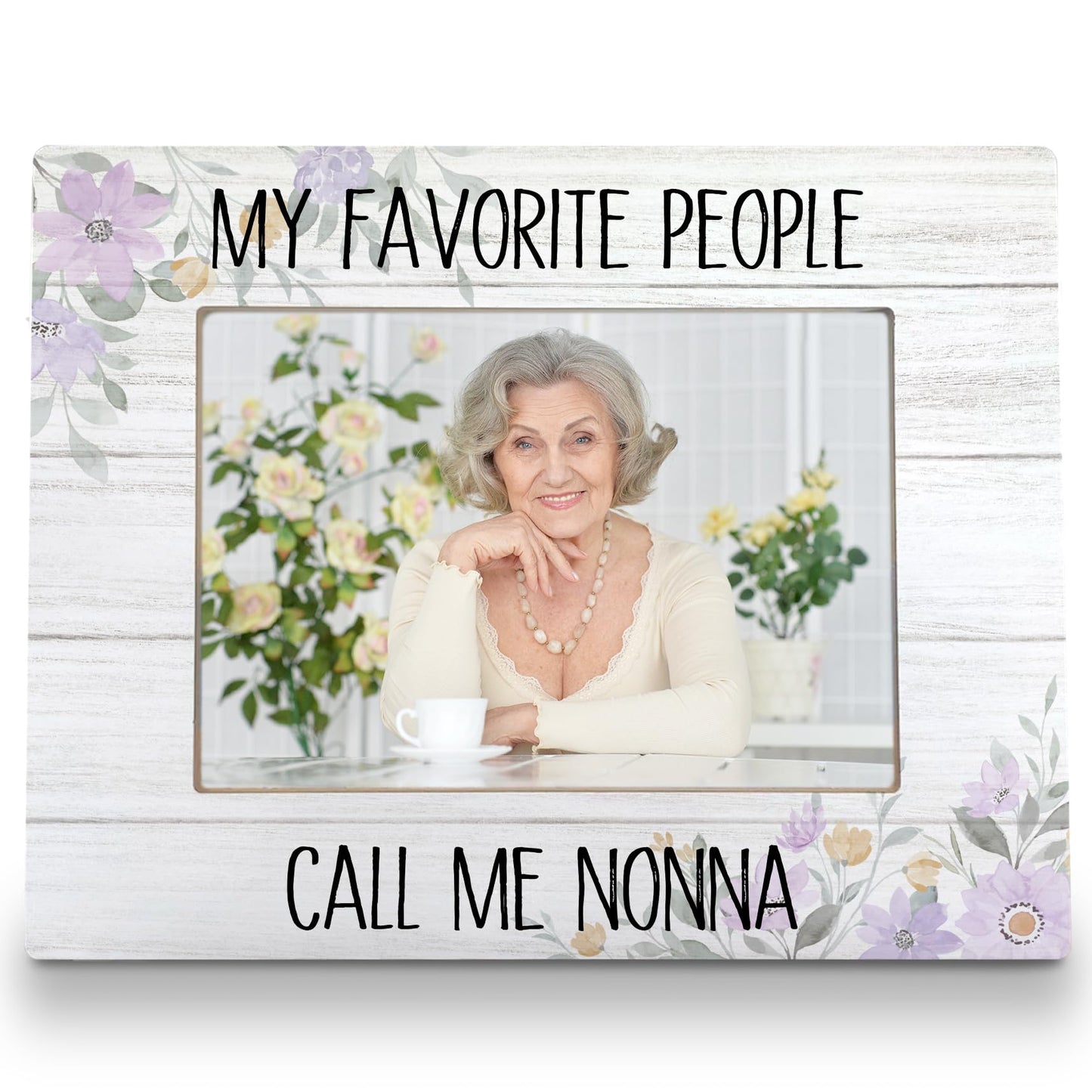 Nonna Picture Frame 8x10, Grandma Picture Frames, Grandma Gifts from Grandkids, Gifts for Nonnas Mothers Day from Grandson Granddaughter, My Favorite People Call Me Nonna Photo Frame 5X7