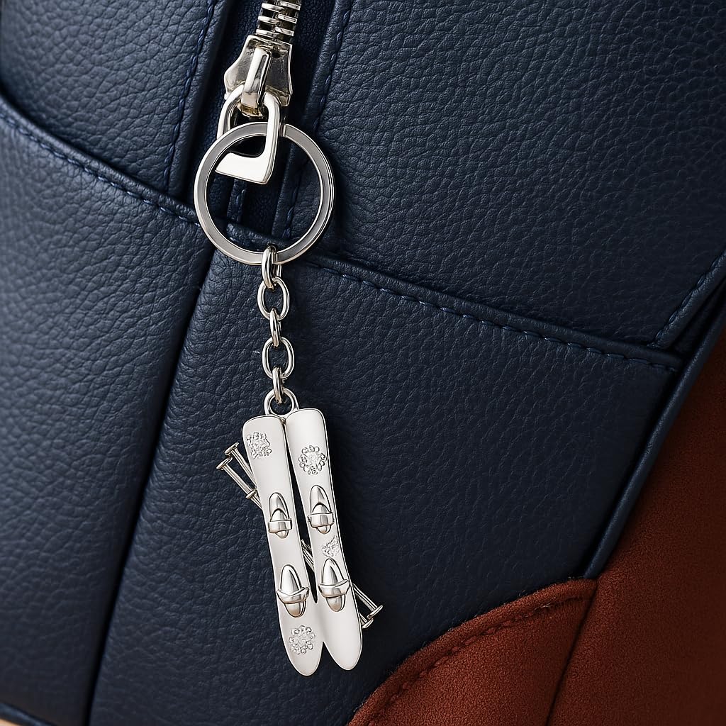 Cute Keychain-Ski Boot Keychains for Men and Women,Funny Key chains Gifts for Skiing Enthusiasts and Outdoor Adventure