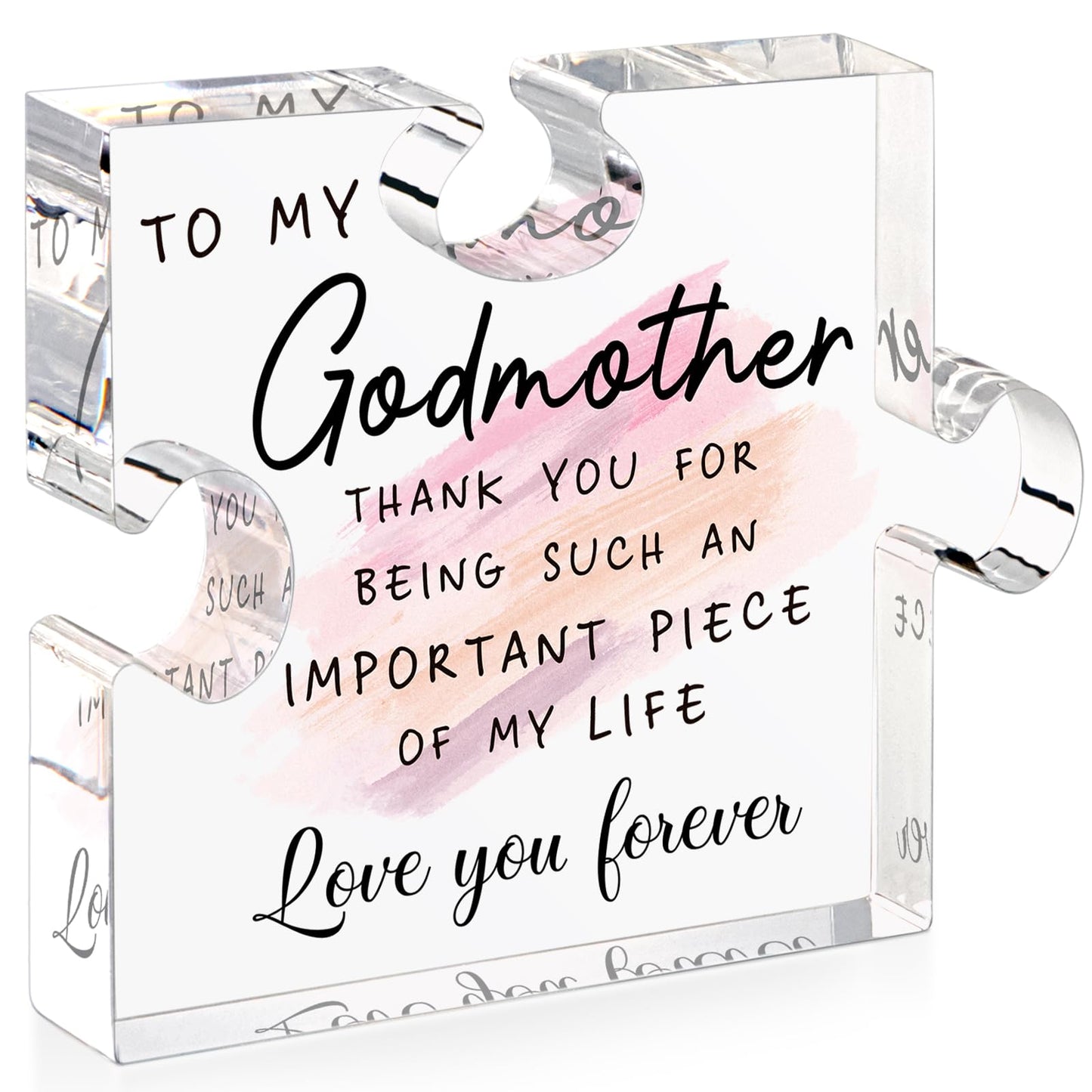Godmother Gift from Godchild - Mothers Day Gifts for Godmother Proposal Gift Puzzle Piece God Mother Birthday Christmas Promoted to Godmother Gifts