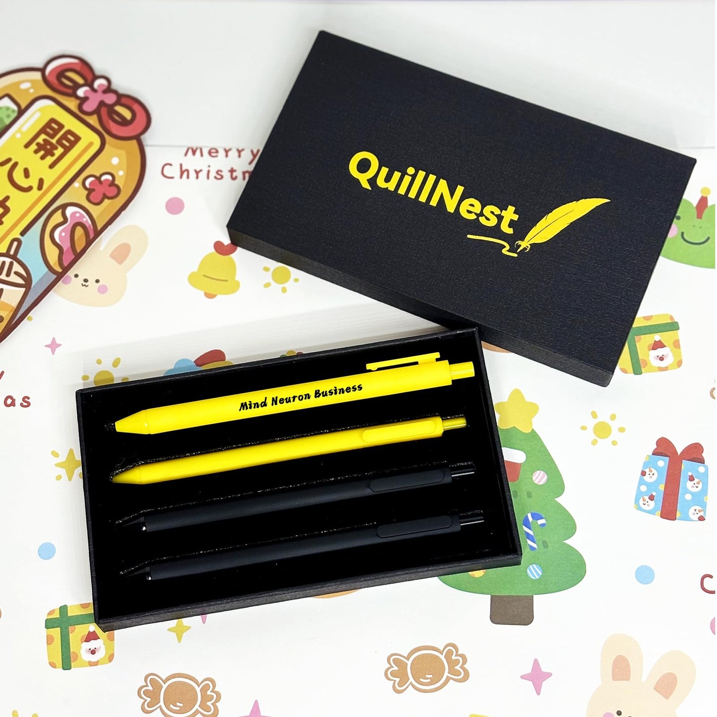 Brain Neuroscience Graduation Gifts Ballpoint Pen Set of 4 Neurology Doctor Nurse Gift for Christmas Retirement Present for Women Men Neurologist Thank You Present for Neurosurgeon Medical Pens