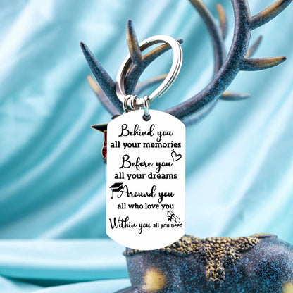 Aisity 2026 Graduation Gifts for Her Him Class Of 2026 Graduation Keychain for University College Middle High School Graduate 2026 Souvenir for Senior Masters Degree Student