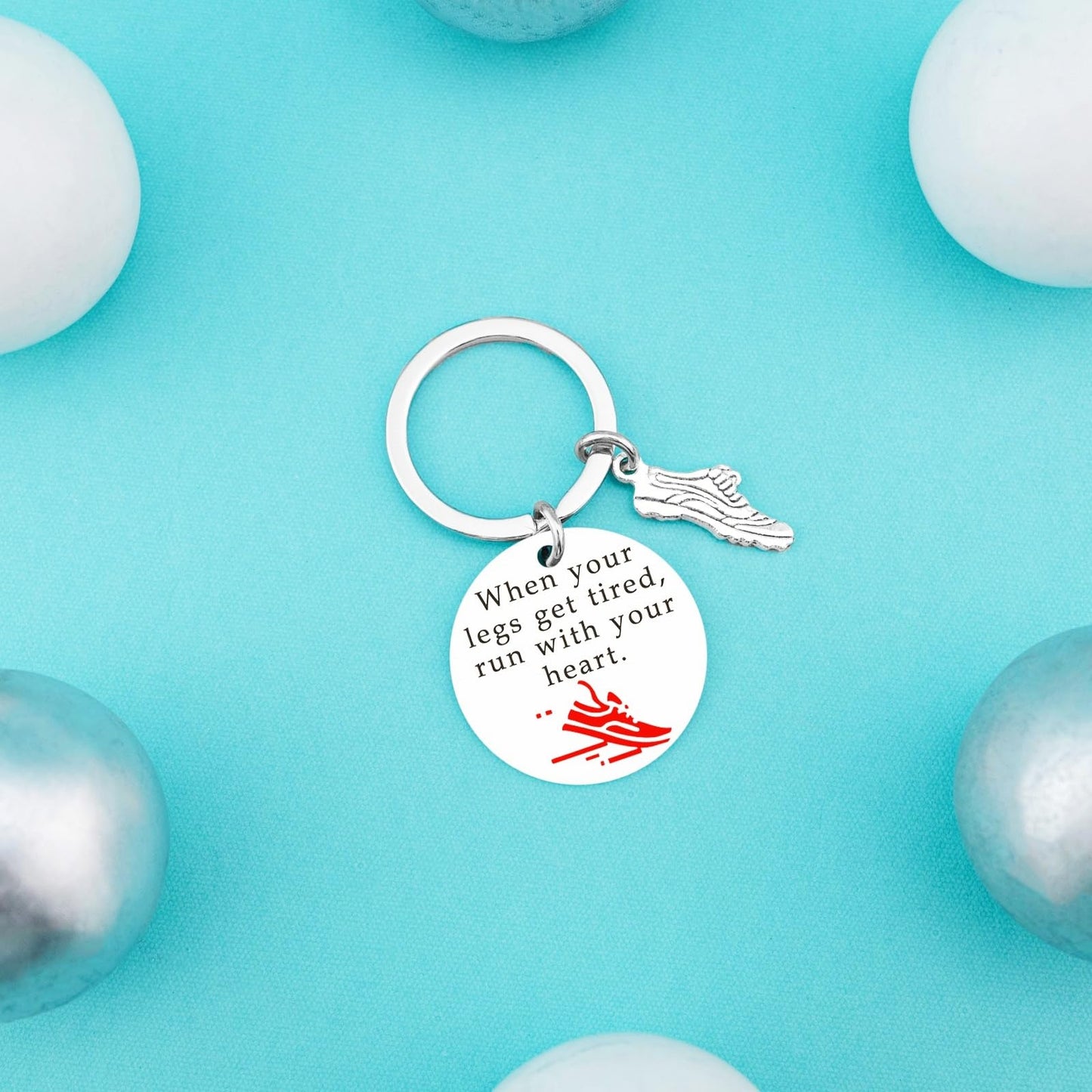 Track and Field Gifts for Runners Keychain Running Accessories for Men Cross Country Gift Running Gifts for Runners