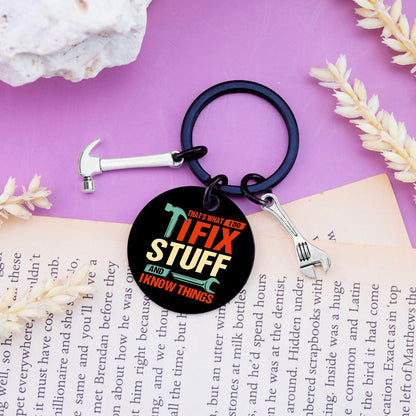 Gift For Men Dad Maintenance Man Mechanic Gift For Men Construction Worker Engineer Husband Grandpa Handyman Carpenter Keychain Mens Dad Gifts For Birthday Mens Valentine Father's Day Gift
