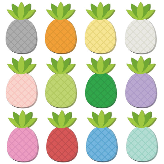 12 Pcs Pineapple Shape Sticky Notes Cute Pineapple Sticky Notepad Colorful Self Sticky Memo Pads Funny Fruit Shaped Post Notes Mini Removable Note for Office School Stationery Supplies Party Gift
