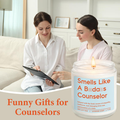 Miracu Candle, Counselor Gifts, School Counselor Appreciation Gifts, Funny Psychology Graduation Ideas for Mental Health Therapist Psychologist LPC Women - Guidance, Counseling, Therapy Office Decor