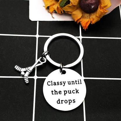 Ciyumu Ice Hockey Keychain Gifts for Hockeys Coach Player Key Chain Valentines Christmas Birthday Gifts for Daughter Son Teenager Boys Girls Men Women Teammate Players Jewelry