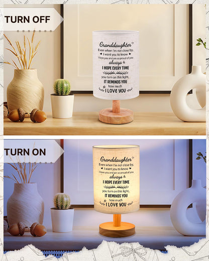 SOUHONEY Granddaughter Gifts from Grandma, Best Birthday Gifts for Granddaughter Bedside Table Lamp Light - Christmas Gifts for Bedroom Living Room Graduation Gifts for Granddaughter