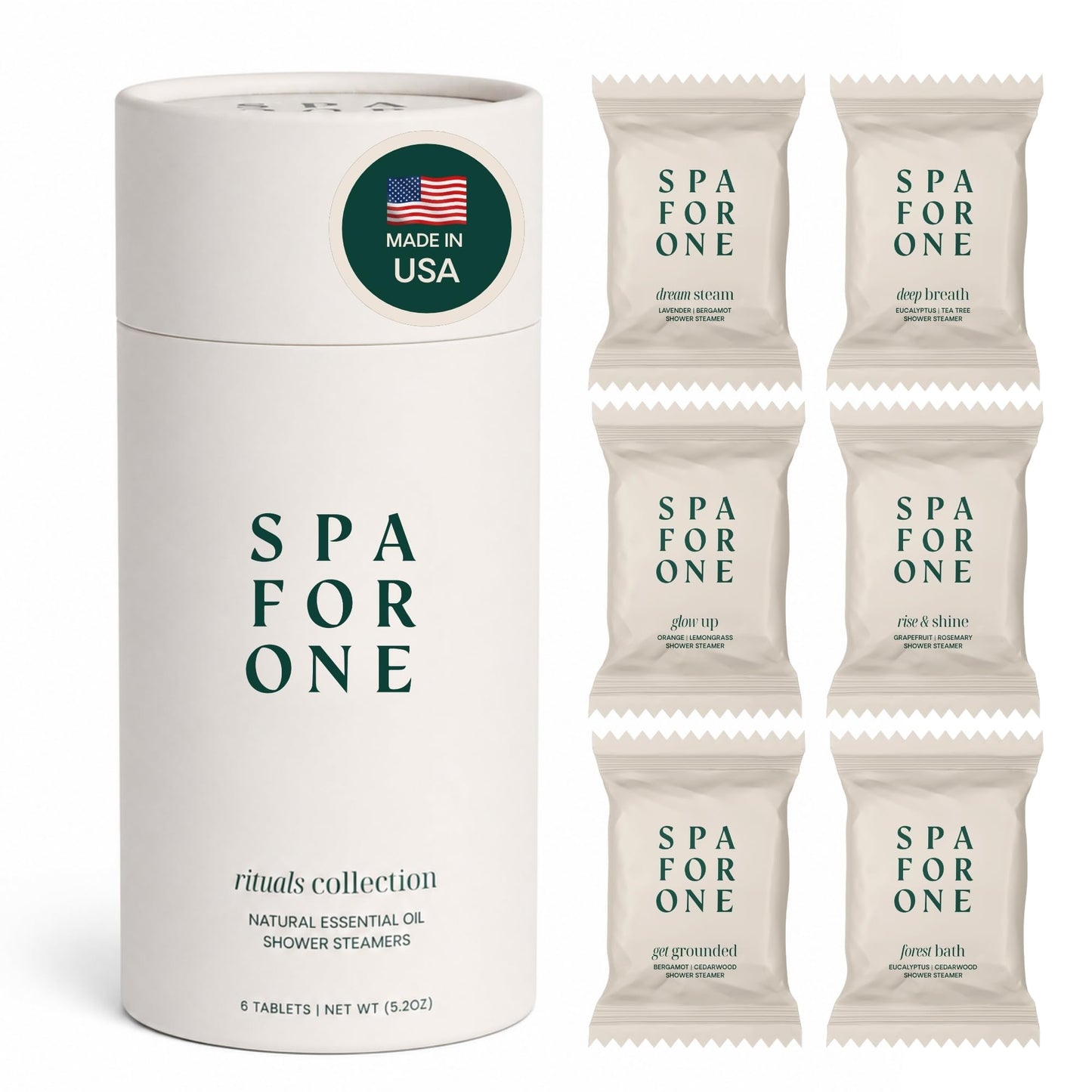 Shower Steamers Aromatherapy 6 Pack – Made in USA with Natural Essential Oils – Spa Gift Set for Fathers Day, Relaxation, Self Care & Birthday Gifts for Women and Men