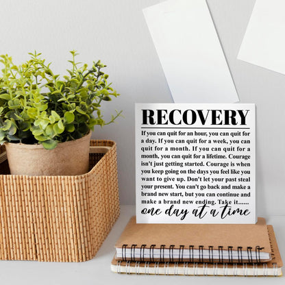 Recovery Gift for Women Men, Sobriety Gift for Dad Mom Son, AA NA Alcoholics Anonymous Gift Addiction Recovery Narcotics Anonymous Gift, One Day at a Time