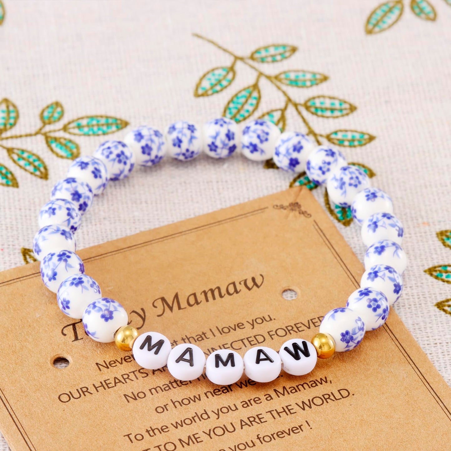 Mamaw Gifts Bracelet for Mothers Day Grandma from Grandkids Birthday Best Easter Gift for Mamaw