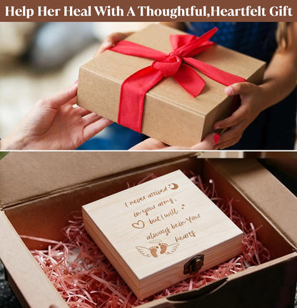 Miscarriage Memorial Box - Baby Keepsake Box for Mothers Parents, Pregnancy/Infant Loss Angel Baby Memory Loss of Baby Sympathy Gift Bereavement
