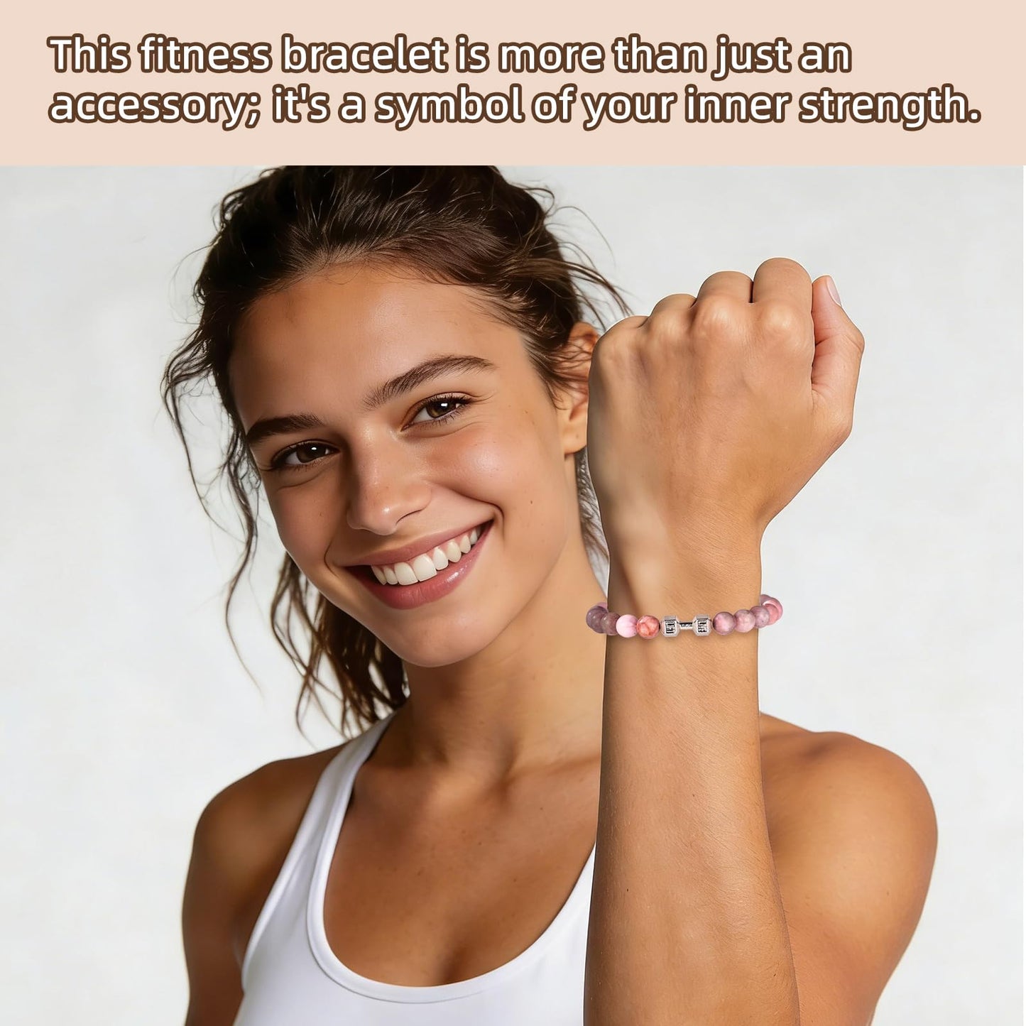 Mikovivi Weighted Bracelet for Women, Adjustable Workout Gifts Accessories with Card for Exercises Weightlifting Sports Fitness