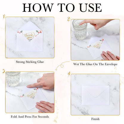 Yahenda 200 Count White Mini Gift Card Envelopes Bulk Wedding Pocket Small Business Paper Envelopes Gift Card Sleeves Greeting Tiny Pocket 4 x 2.7 Inch for Graduation Engagement Birthdays Banquets