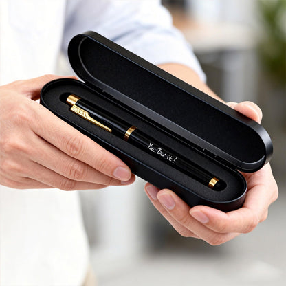Master's Degree Graduation Gifts - Engraved Graduation Gel Pen & Case - Congrats Graduate Keepsake Pen Gift for Master Student MBA MS MA & MFA Graduates