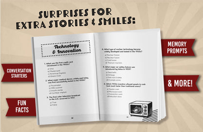 Nostalgic Trivia for Seniors: Relive Your Golden Memories From the 1950s to 1990s! Large Print Trivia, Fun Facts & More