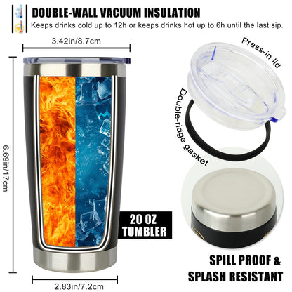 Bus Driver Appreciation Gifts - School Bus Driver Christmas Birthday Retired Appreciation Gifts - Buses Drivers Back To School Gift for Men Women - Stainless Steel Insulated 20OZ Tumbler