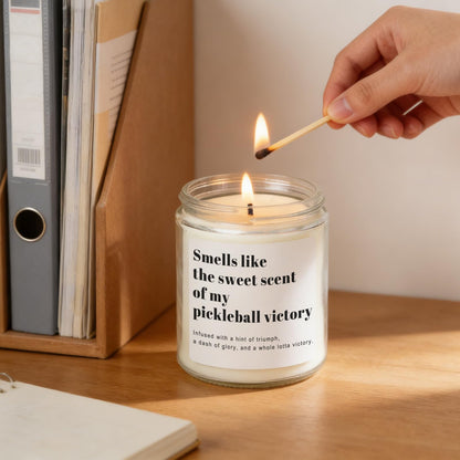 Pickleball Gifts for Women Men, Pickleball Accessories, Lavender Scented Candle - Funny Gifts Pickleball for Lovers, Players, Fans, Sports