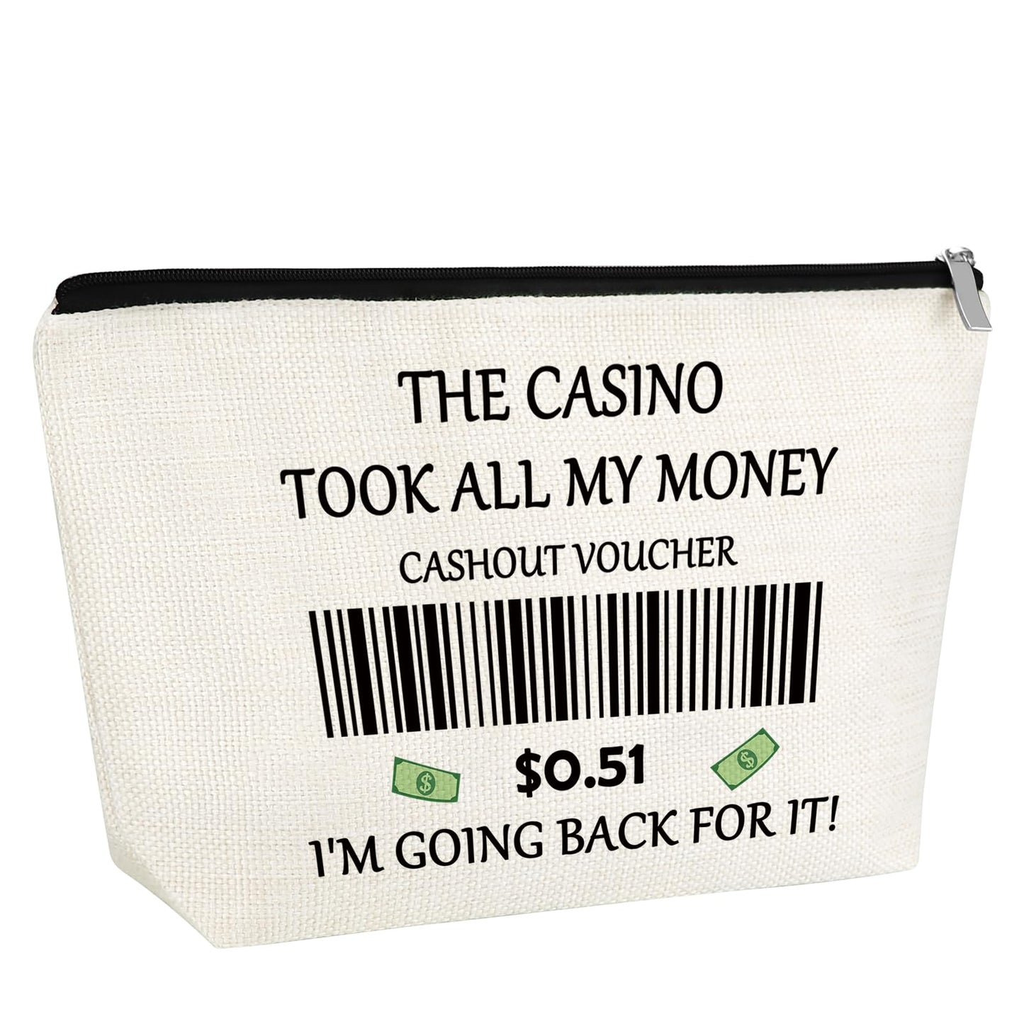 Gambler Gift Casino Lover Gift for Women Makeup Bag Gambling Lovers Gift Slot Machine Themed Gift for Gambler Friend Birthday Retirement Gift for Grandma Christmas Gifts Cosmetic Bag Travel Pouch