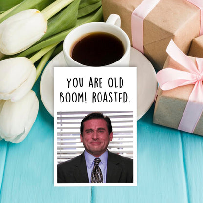 Funny Birthday Card for Her Him, The Office Birthday Gifts for Men Women, Michael Scott Card, Humor Bady Gifts for TV Show Fans