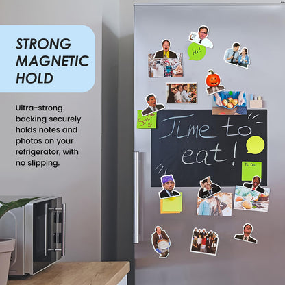 The Office Magnets 12 pcs- Great Gift for Office Fans, Funny TV Show Fridge Decor for Cabinets Fridge Locker