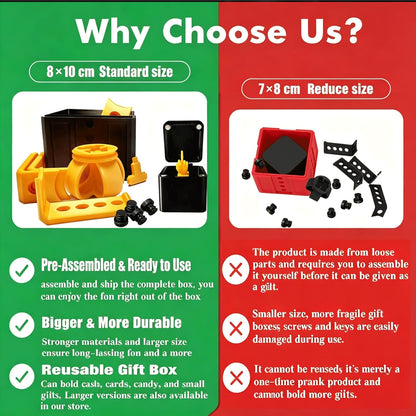 The Annoying Present with Middle Finger, Annoying Gift Box, Gotcha Box, 3D Printed Boxes Inside Boxes, Middle Finger in a Box, Really Funny Prank Novelty Surprise Box for Gifts