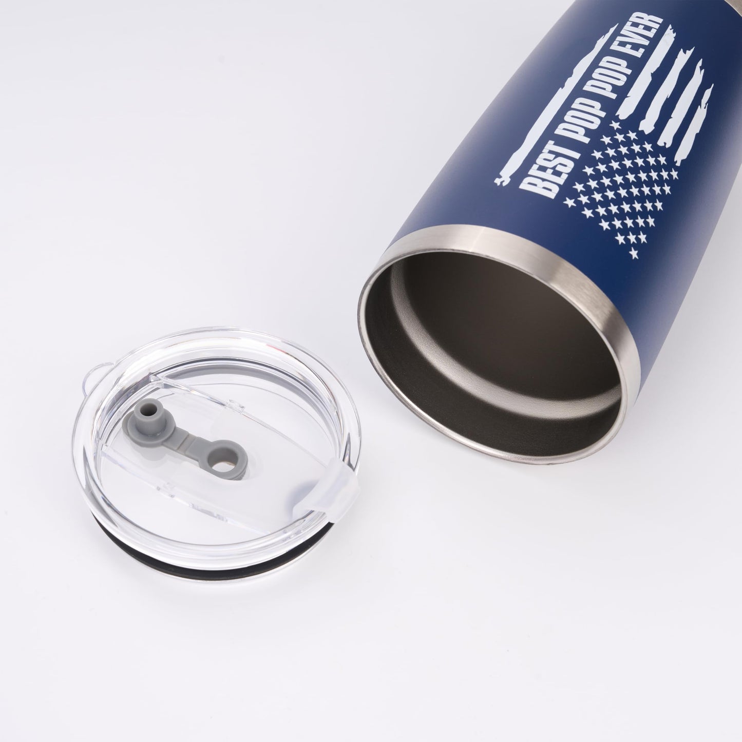 Pop Pop Gifts - Gift for PopPop from Grandkids - Fathers Day Christmas Birthday Gifts Idea - Tumbler 20Oz Stainless Steel