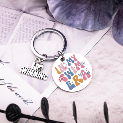 Swim Gifts for Women Unique Pool Keychain for Swim Coach Mom Swimming Lover Gift for Girl Swimmer Best Birthday Gifts for Swimming Team
