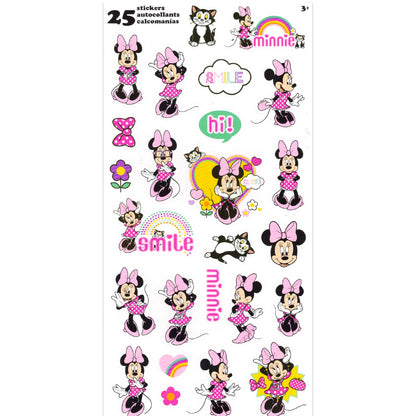 Disney Minnie Mouse Plush Shoulder Hand Bag for Kids Set - Bundle Minnie Mouse Plushie with Straps Plus Minnie Mouse Stickers, and More Minnie Mouse Shoulder Bag for Kids