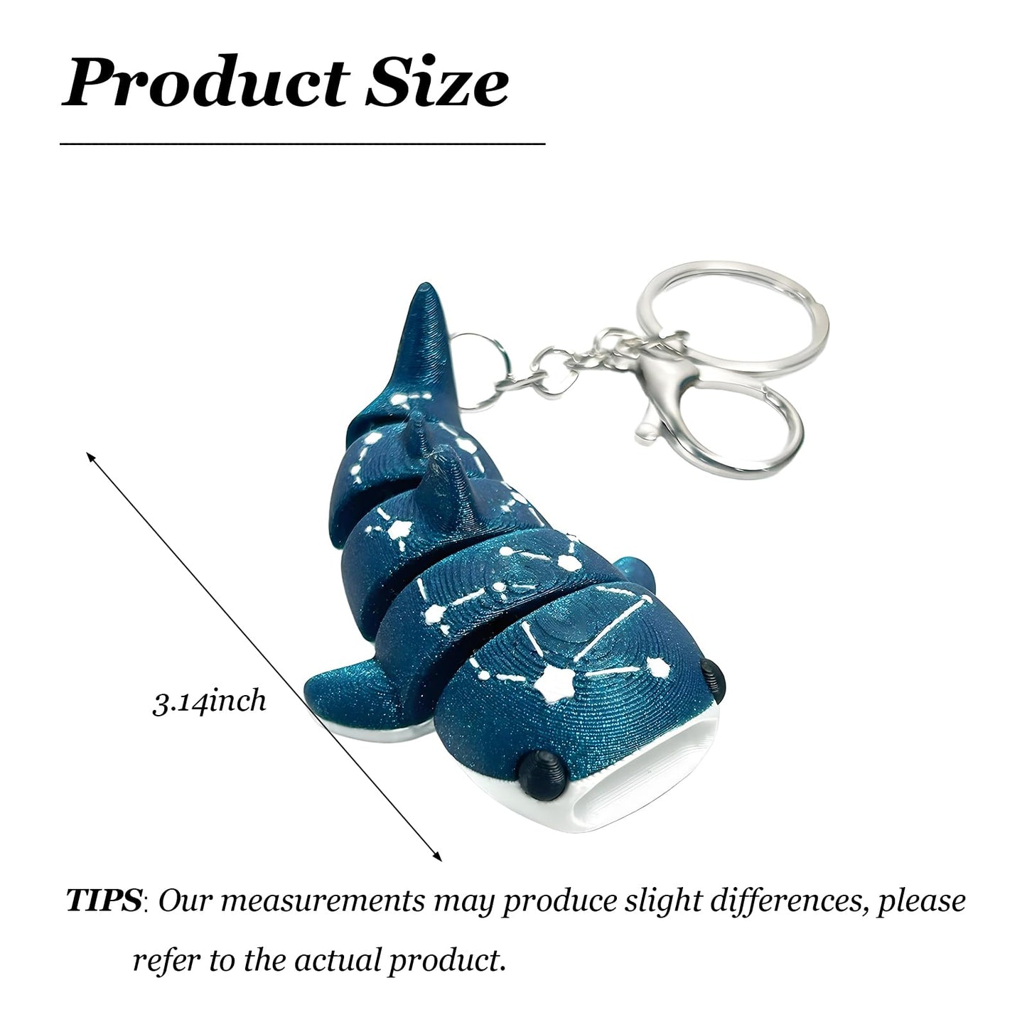 Cute Shark Keychain Bag Charms Purse Charms for Hangbags Backpacks Car Keys Accessories Ocean Fish Gift for Women Men
