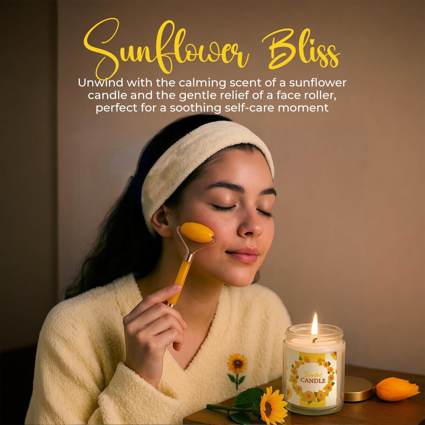 Andlane Sunflower Gifts for Women - Unique Gift Basket Set - Birthday Gifts for Women, Best Friend, or Sister - Sunshine Box Care Package, Get Well Soon, Thinking of You, Friendship Basket 18Pcs Large