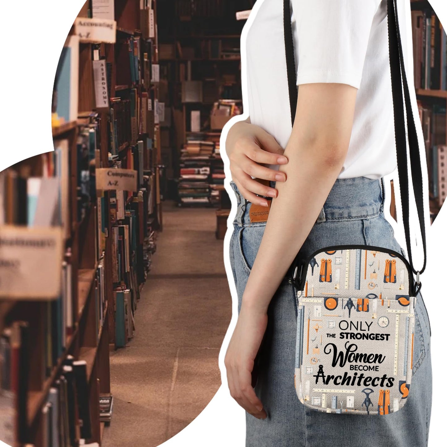 VAMSII Architect Crossbody Bag Architecture Gift Architect Gifts For Women Architecture