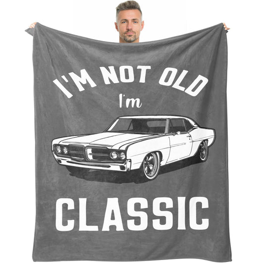 Dad Gifts, Blanket Gifts for Men, Birthday Gifts for Dad & Grandpa, Funny Gag Gift for Him, Cool Unique Gifts for Men Who Have Everything, Great Over The Hill Gift Idea Throw Blanket 50"x60"