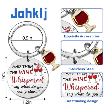 Wine Gifts For Women Men Wine Accessories For Wines Lovers Funny Wines Themed Gifts Funny Keychain Birthday Christmas Gift For Friends Stocking Stuffers For Adult