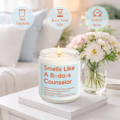 Miracu Candle, Counselor Gifts, School Counselor Appreciation Gifts, Funny Psychology Graduation Ideas for Mental Health Therapist Psychologist LPC Women - Guidance, Counseling, Therapy Office Decor