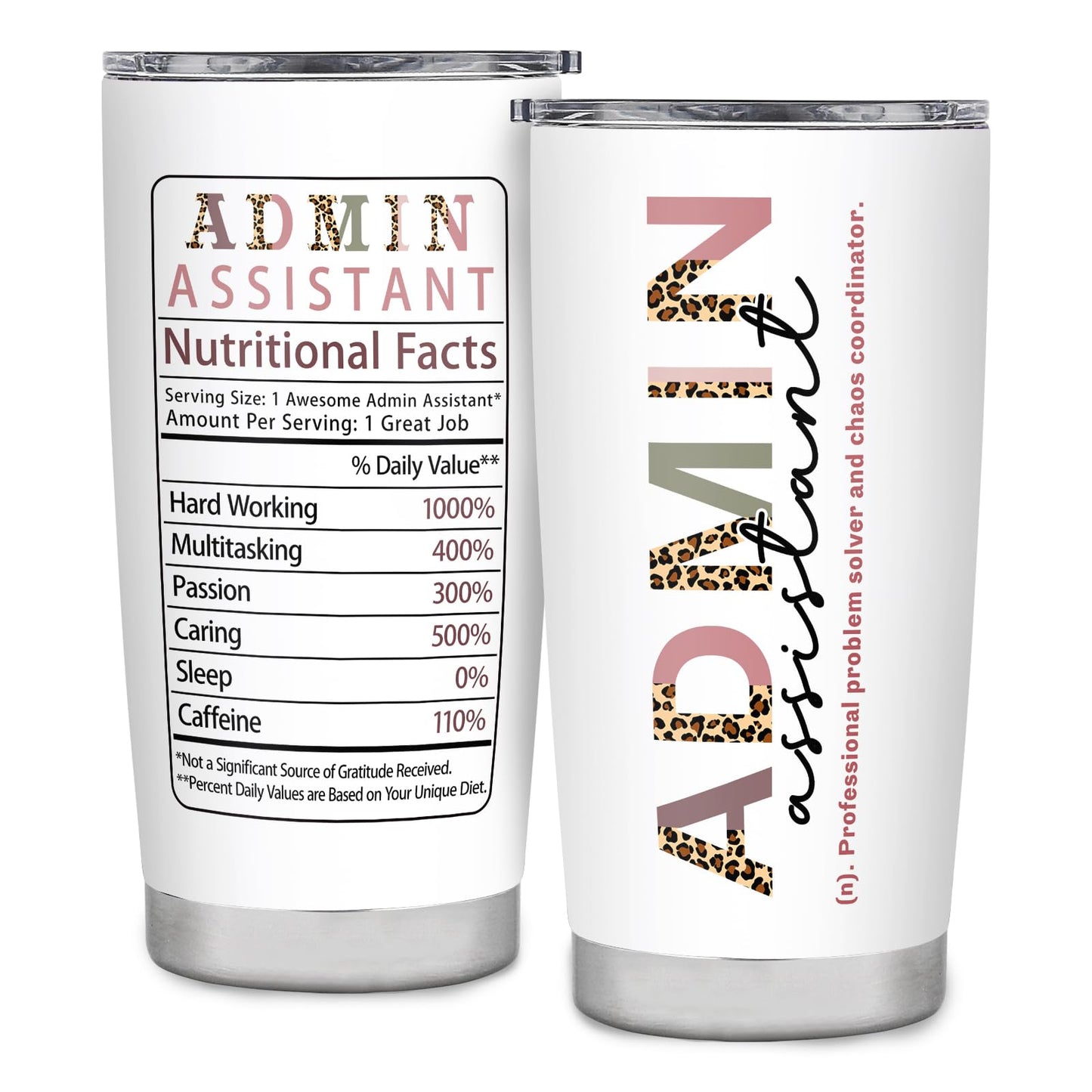 Administrative Professionals Day Gifts,Administrative Assistant Gifts,Best Administrative Assistant Birthday Appreciation Gifts,Travel Coffee Tumbler Mug 20oz