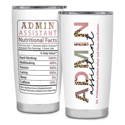 Administrative Professionals Day Gifts,Administrative Assistant Gifts,Best Administrative Assistant Birthday Appreciation Gifts,Travel Coffee Tumbler Mug 20oz