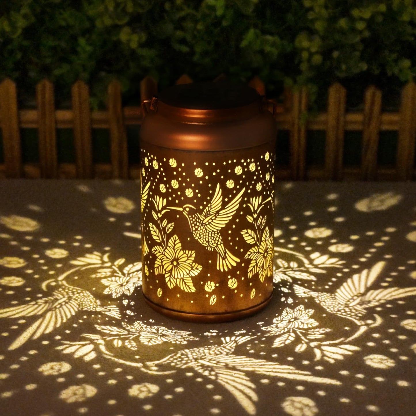 Birthday Day Gifts for Women, Garden Decor Hummingbird Solar Lanterns Outdoor Waterproof, Mothers Day Gifts for Mom Grandma, Hanging Solar Lights Outside Gardening Gifts