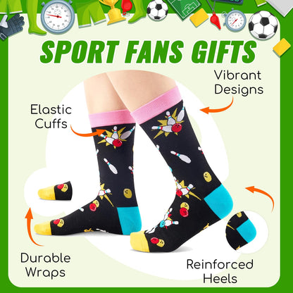 Zmart Funny Socks - Cheerleader Tennis Swimming Hiking Running Gifts for Girls