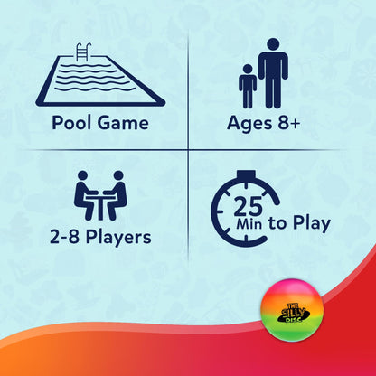 Skillmatics The Silly Disc – Pool Party Game for Kids, Teens & Adults, Funny Spot & Shout Game, Swimming Pool Toy, Outdoor Family Activity, Summer Game, Hilarious Gift for Ages 8, 9, 10 & Up