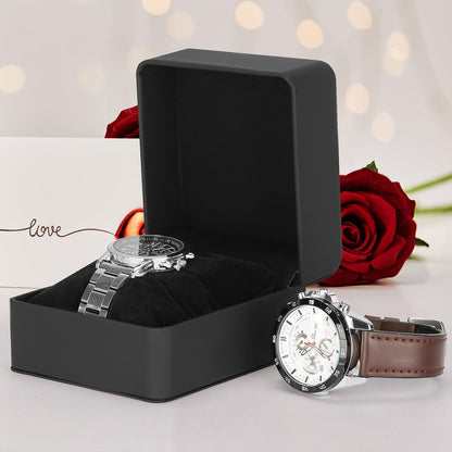 Single Watch Case, Travel Watch Gift Box with Removable Pillow, Luxury PU Leather Wristwatch Display Organizer Holder Boxes for Mem and Women (Black)