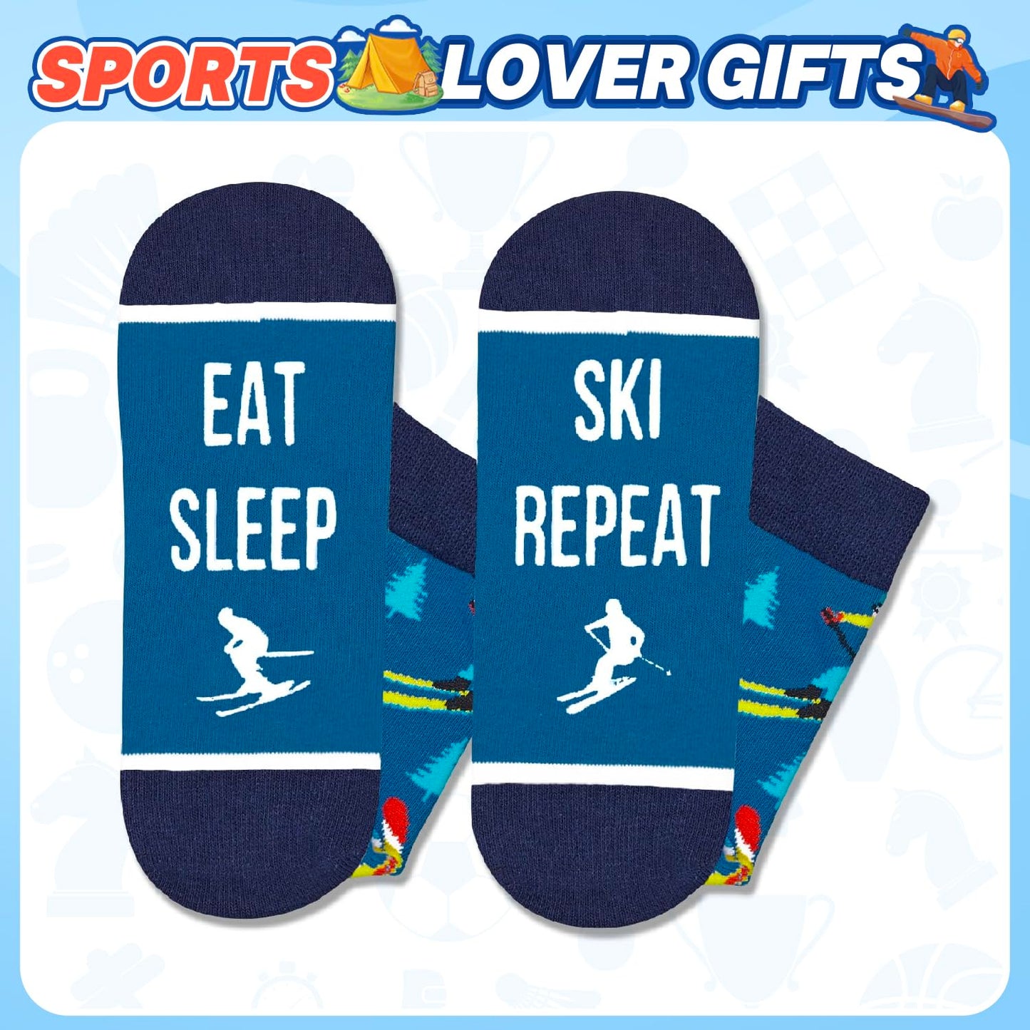 Zmart Unique Gifts for Sports Lovers - Camping Skiing Lifting Socks, Yoga Ballet Gift Ideas