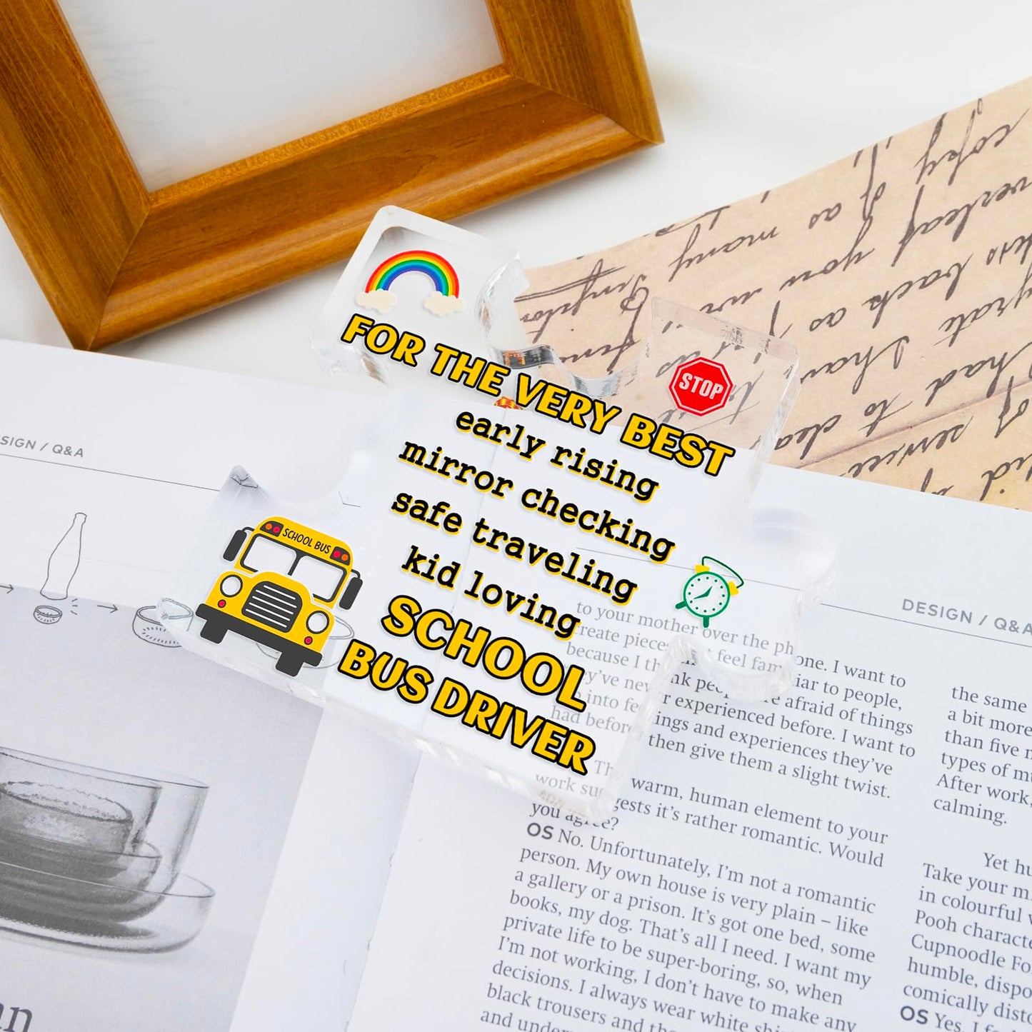 Bus Driver Appreciation Gifts Thank My Drivers Acrylic Sign School Bus Driver Gift For Men Women Birthday Retirement Christmas Gifts Back To School Gift From Students To School Drivers