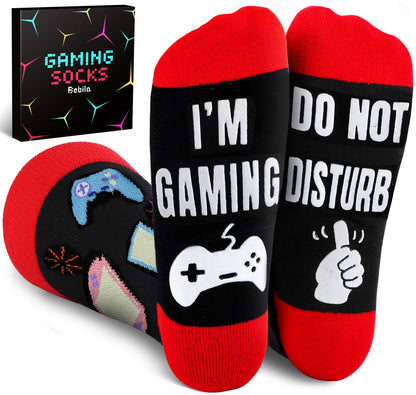 Bebila Fathers Day Dad Gifts for Husband Grandpa Father Mothers Day Socks from Daughter Son Wife Gamer Gifts Funny Socks