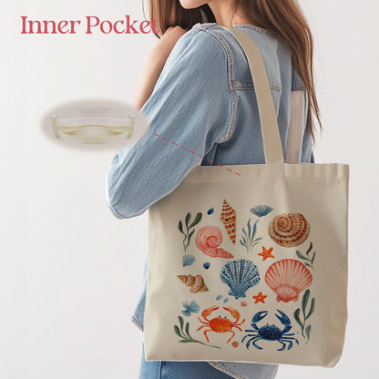 Aesthetic Tote Bag for Women | Medium Size with Inner Pocket | Stylish & Practical