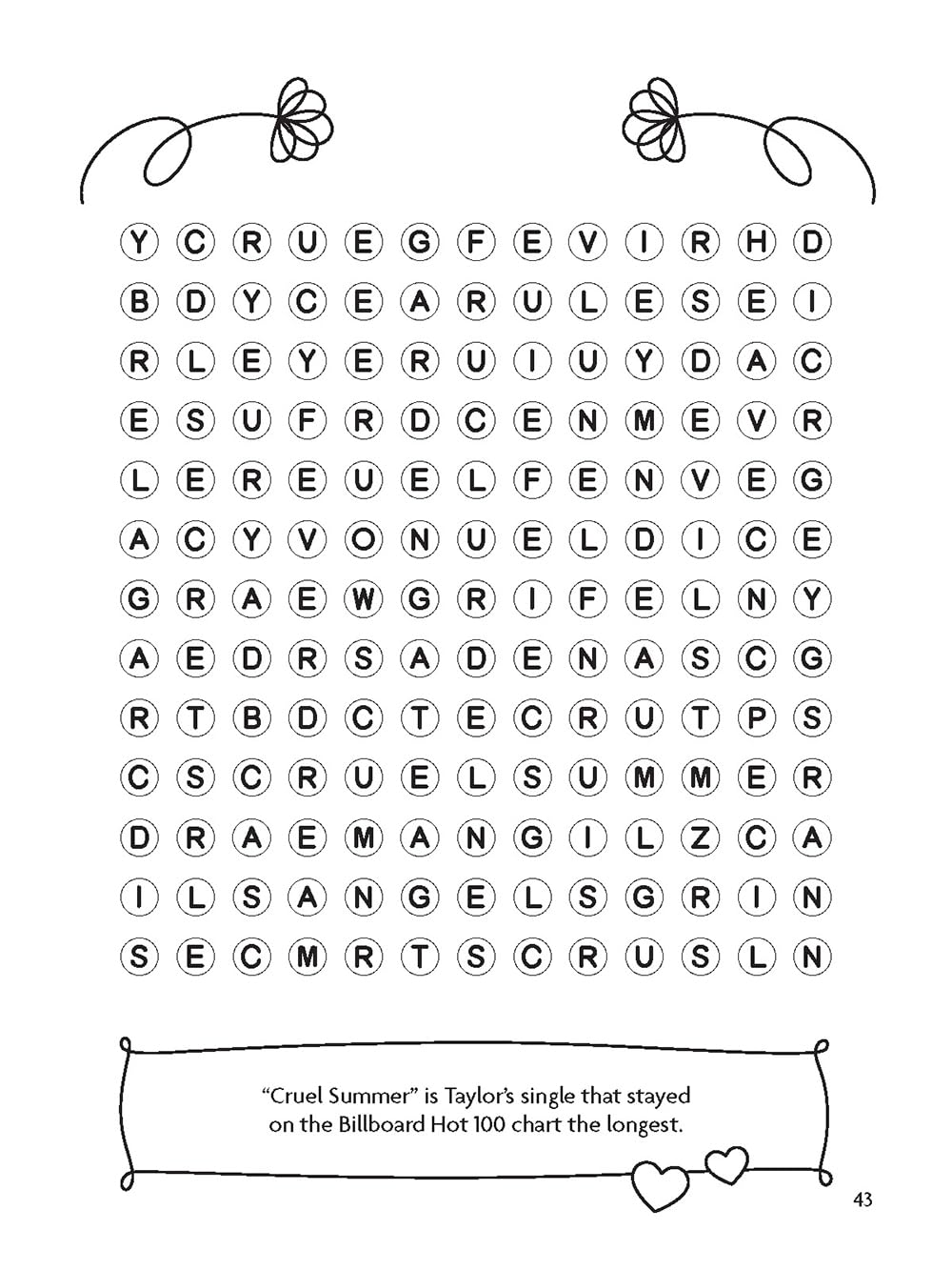 The Unofficial Super Swiftie Word Search Book (Volume 1): Activities, Trivia & Fun for Taylor Swift Fans (Dover Brain Games & Puzzles)
