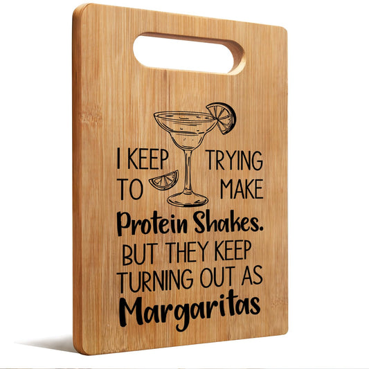 Lacama Margarita Gifts Cutting Chopping Boards for Kitchen, Cocktail Gifts for Women Cocktail Lovers, Margaritas Decorative Bamboo Cutting Board