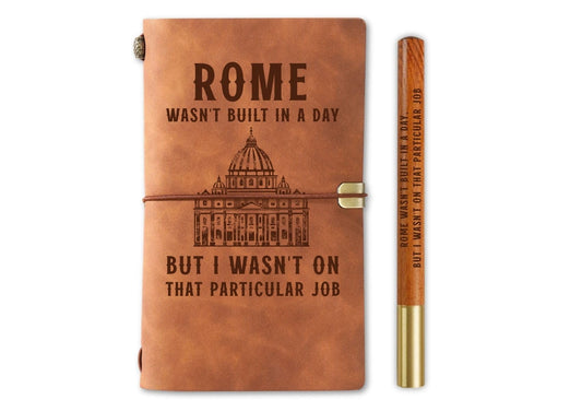 InnoBeta Construction Worker Gifts Journal Notebook, Gifts for Construction Workers on Christmas, Birthday, Sketchbook, Travel Diary, Lined Planner, Faux Leather, 7.8 * 5 Inches
