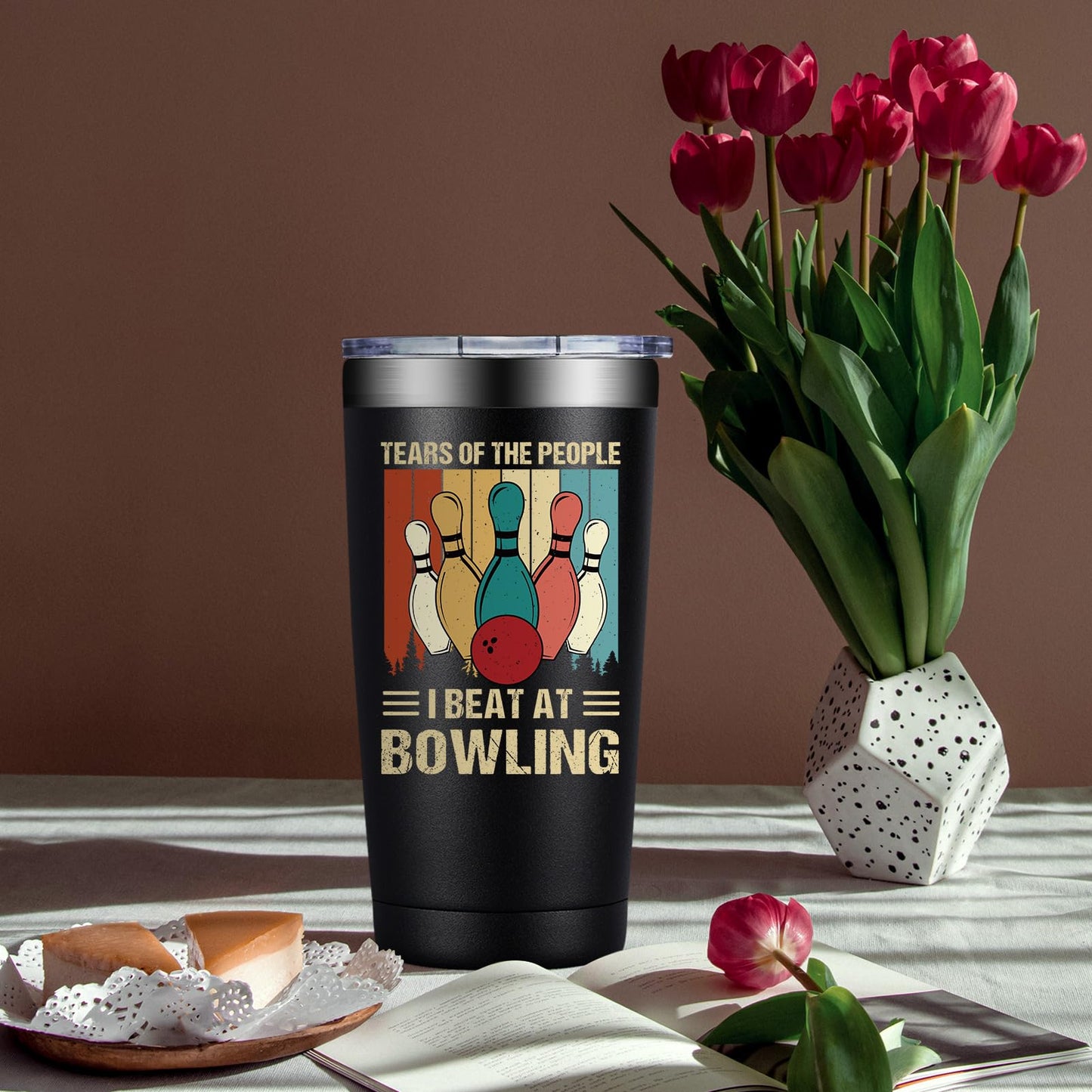 Bowling Gifts for Men, Women - Christmas Birthday Gift Ideas for Bowling Lover - Bowlings Accessories for Player Coach Dad Boyfriend - 20oz Tumbler