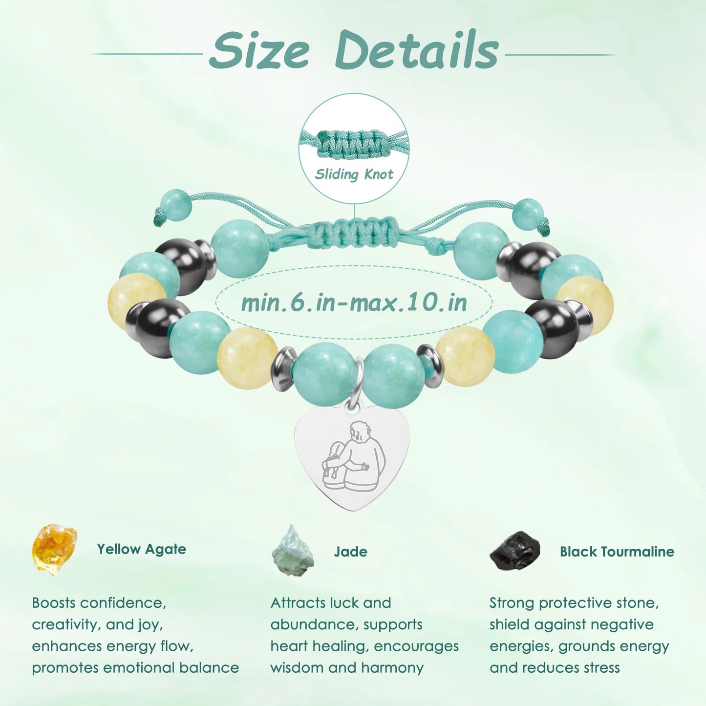 Sereney Dance Recital Gifts for Girls as Handmade Birthday Gift for Women New Grandma Sister in Law Friends Bestie Bracelets Best Friend Gift for Her
