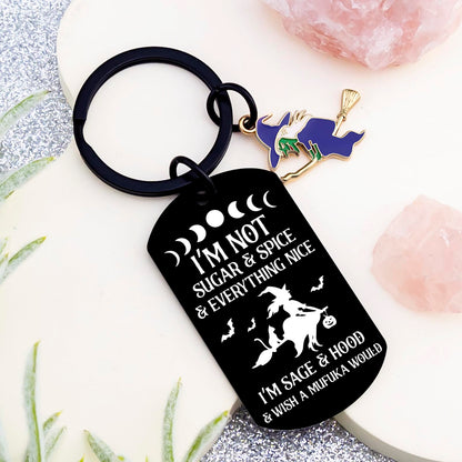 Witchy Gifts for Women Witchy Keychain Gifts for Witchcraft Lovers Decor Witch Accessories for Women Teen Girls Halloween Basket Stuff Birthday Wicked Gift Ideas